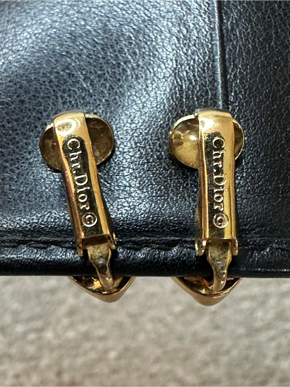 Vintage Christian Dior Clip-On Earrings ✨ - Picture 2 of 7